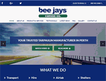 Tablet Screenshot of beejays.com.au